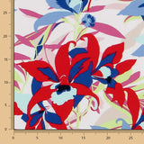 Crêpe Tropical Fleuri Multicolore - Ribes y Casals