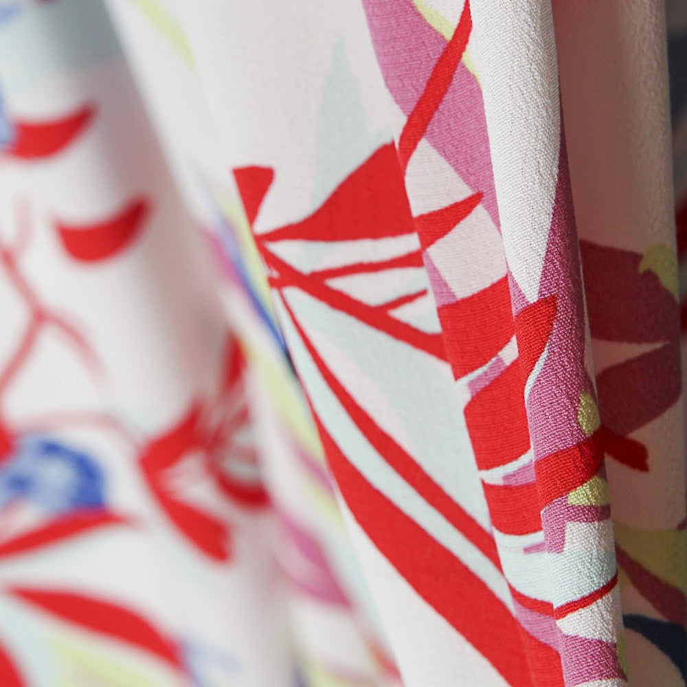 Crêpe Tropical Fleuri Multicolore - Ribes y Casals