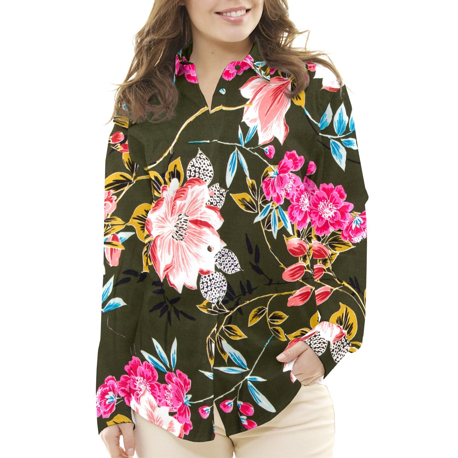 Crêpe Tropicale Kaki - Ribes y Casals