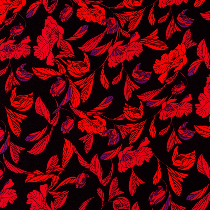 Crêpe Viscose Amsterdam Rouge - Ribes y Casals