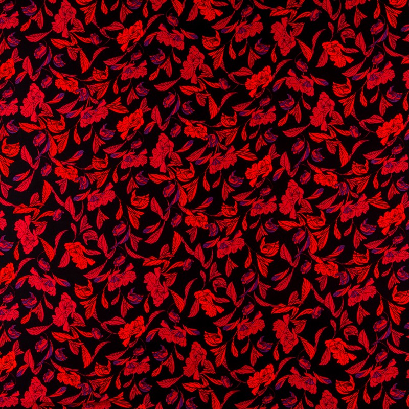 Crêpe Viscose Amsterdam Rouge - Ribes y Casals