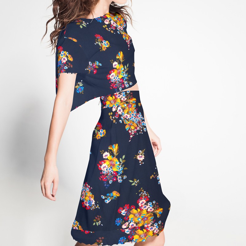 Viscose Cigognes Noir - Ribes y Casals