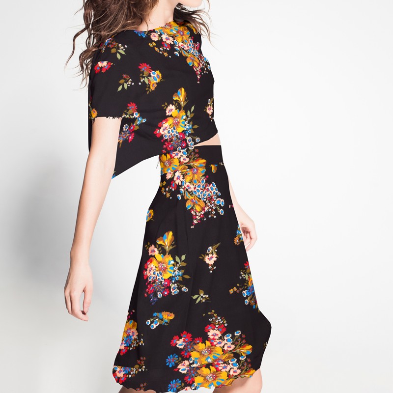 Viscose Cigognes Noir - Ribes y Casals