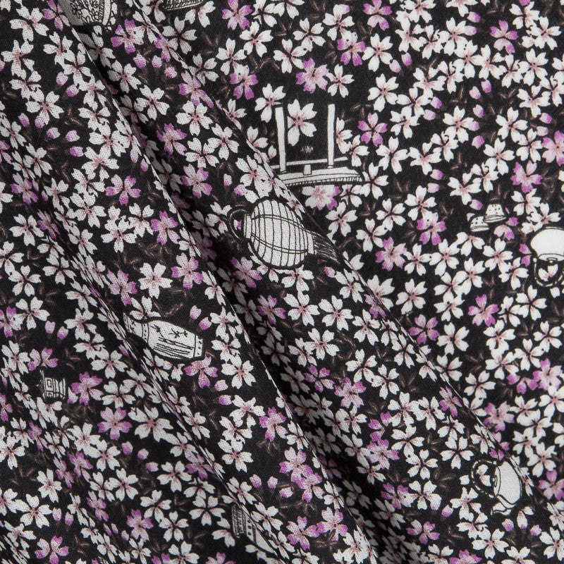 Crepe Viscose Chinatown Noir - Ribes y Casals