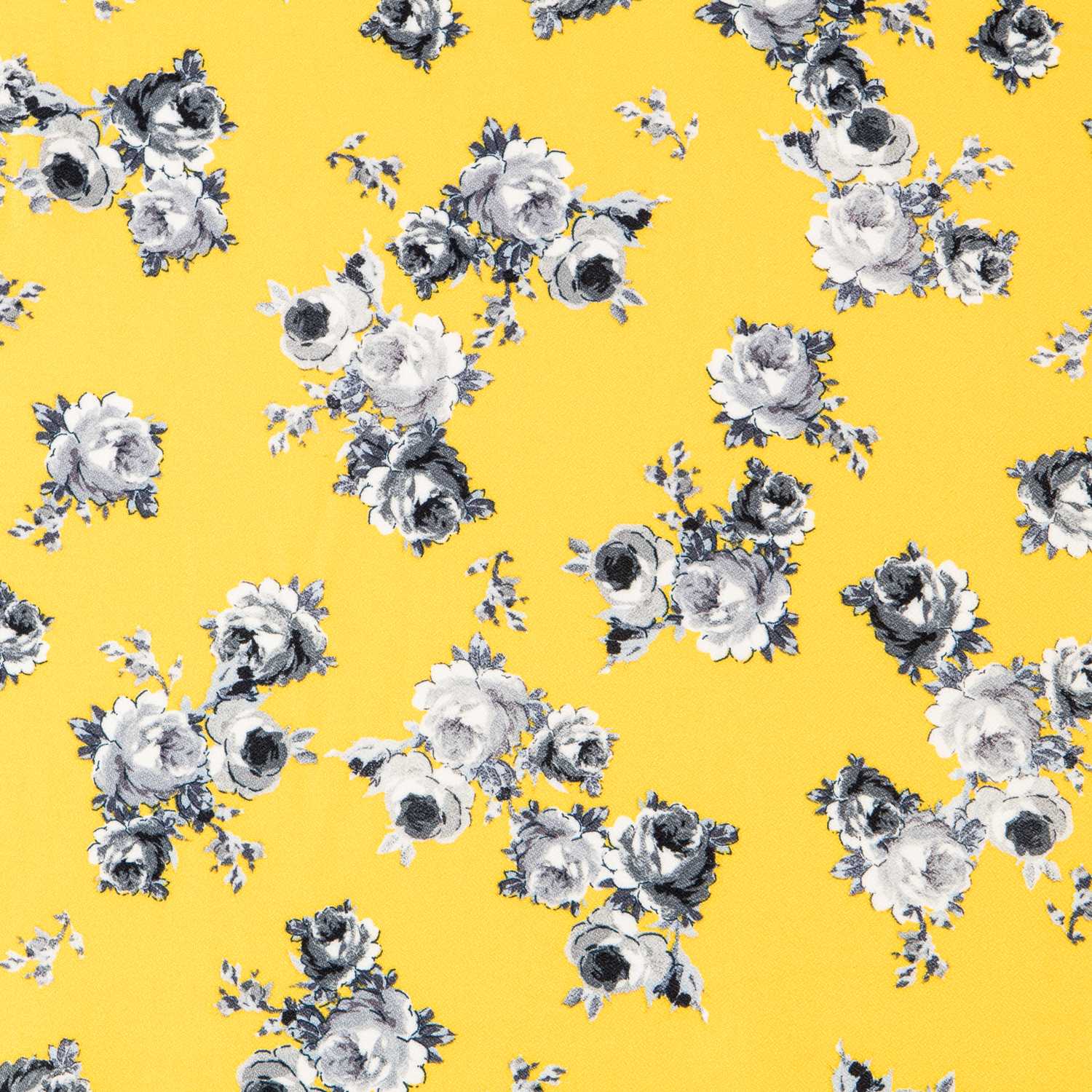 Crêpe Viscose Crétonne Jaune - Ribes y Casals