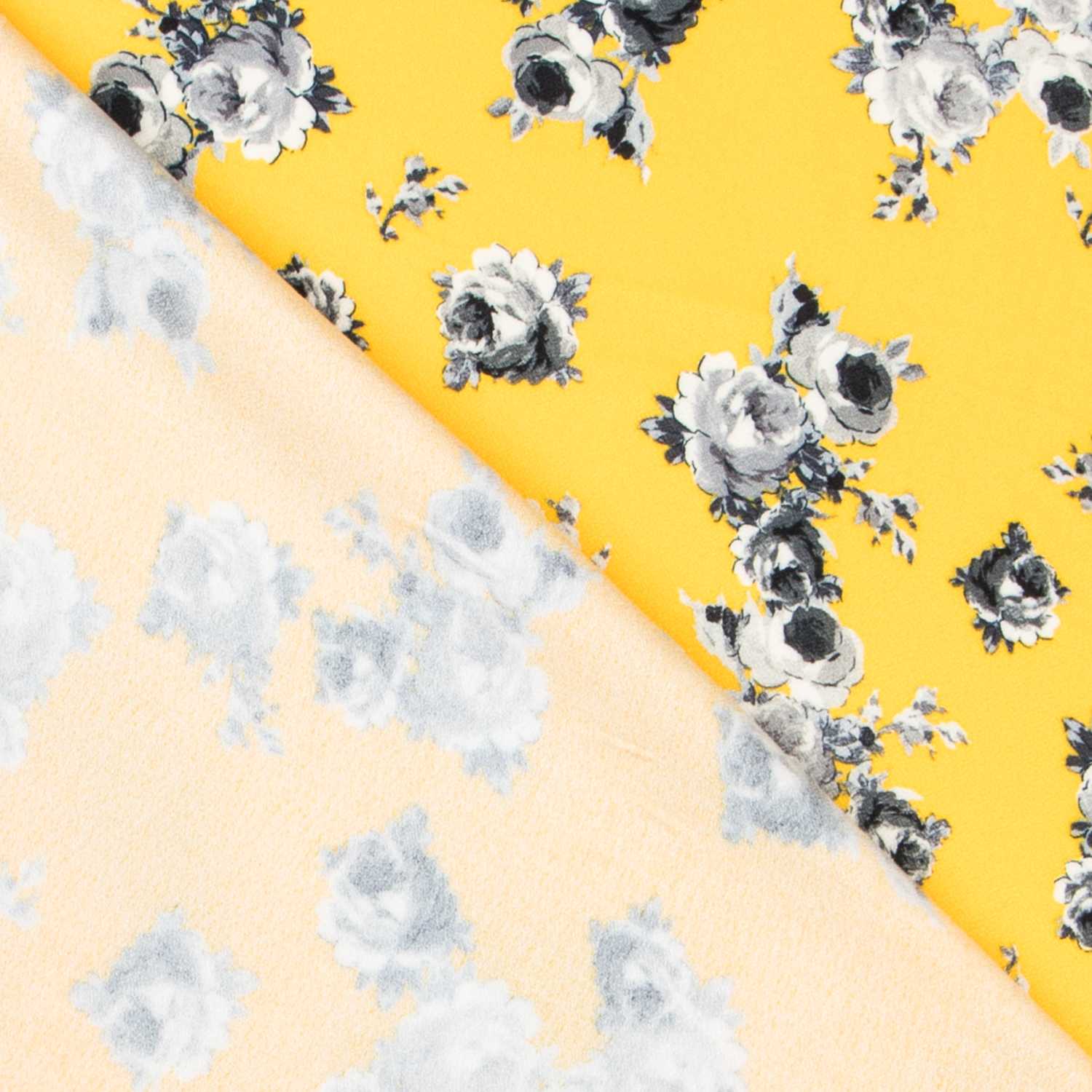 Crêpe Viscose Crétonne Jaune - Ribes y Casals