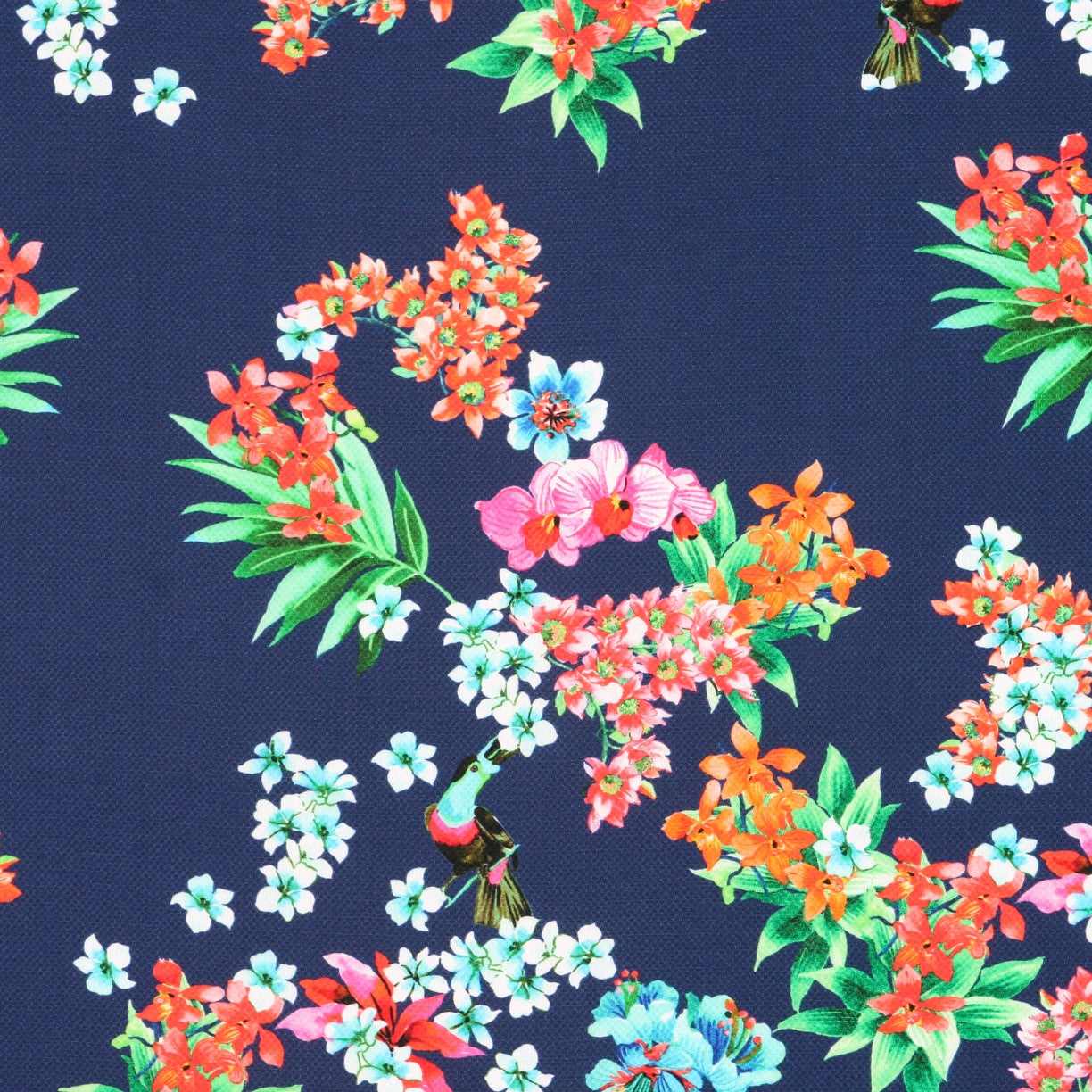 Crepe Viscose Exotique Bleu - Ribes y Casals