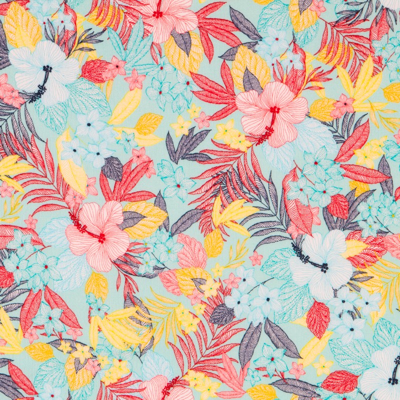 Crêpe Viscose Exotique Multicolore - Ribes y Casals