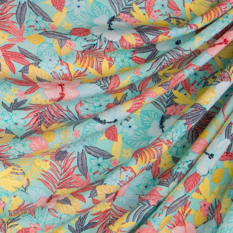 Crêpe Viscose Exotique Multicolore - Ribes y Casals