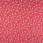 Crêpe Viscose Fleurs Rouges - Ribes y Casals