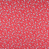 Crêpe Viscose Fleurs Rouges - Ribes y Casals