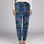 Crêpe Viscose Floral Bleu Gris - Ribes y Casals