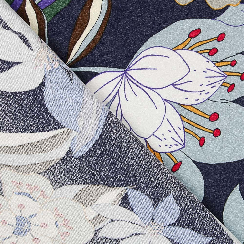 Crêpe Viscose Florale Nuit - Ribes y Casals