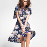 Crêpe Viscose Florale Nuit - Ribes y Casals