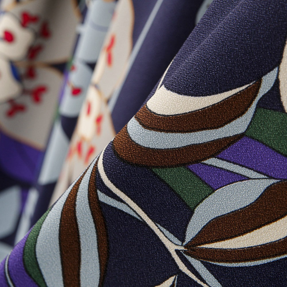 Crêpe Viscose Florale Nuit - Ribes y Casals