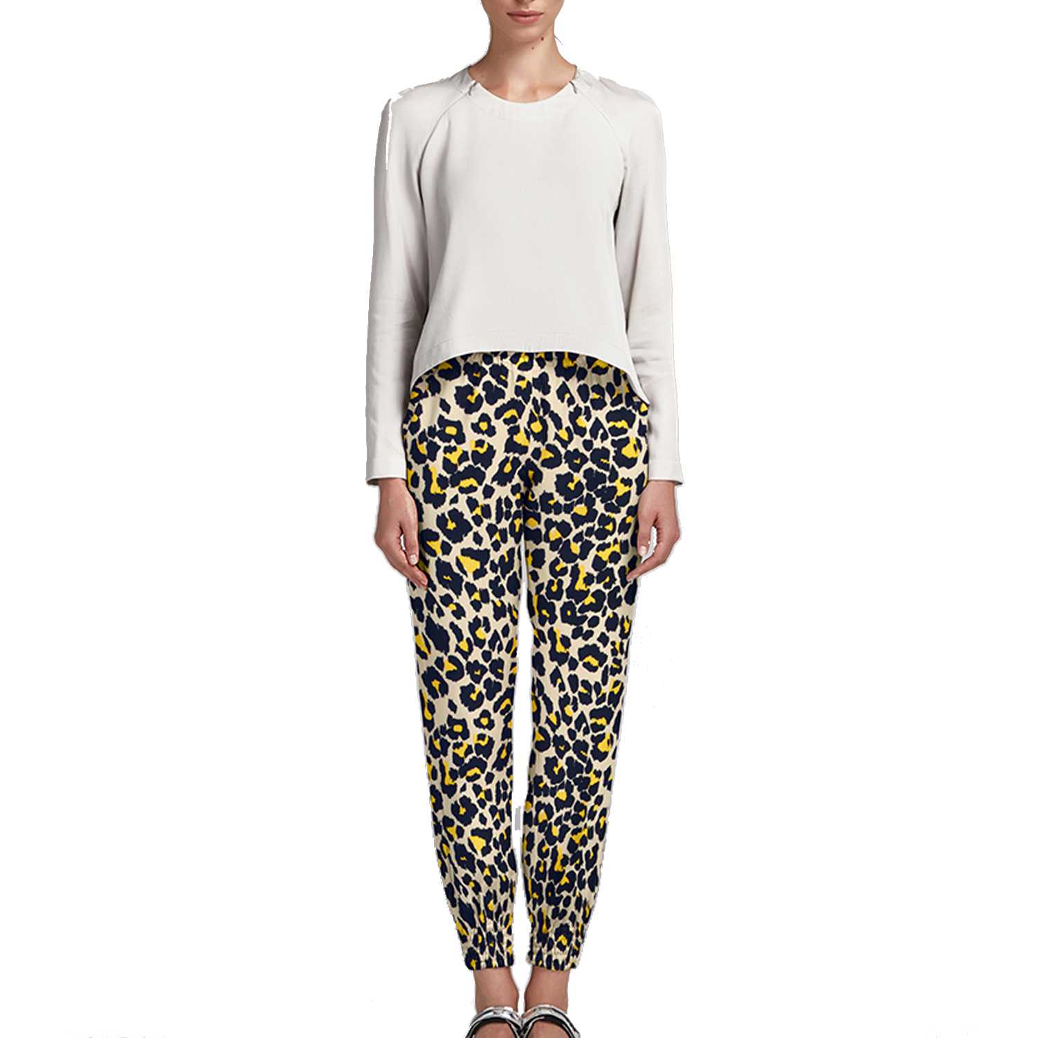 Crêpe Viscose Léopard Jaune - Ribes y Casals