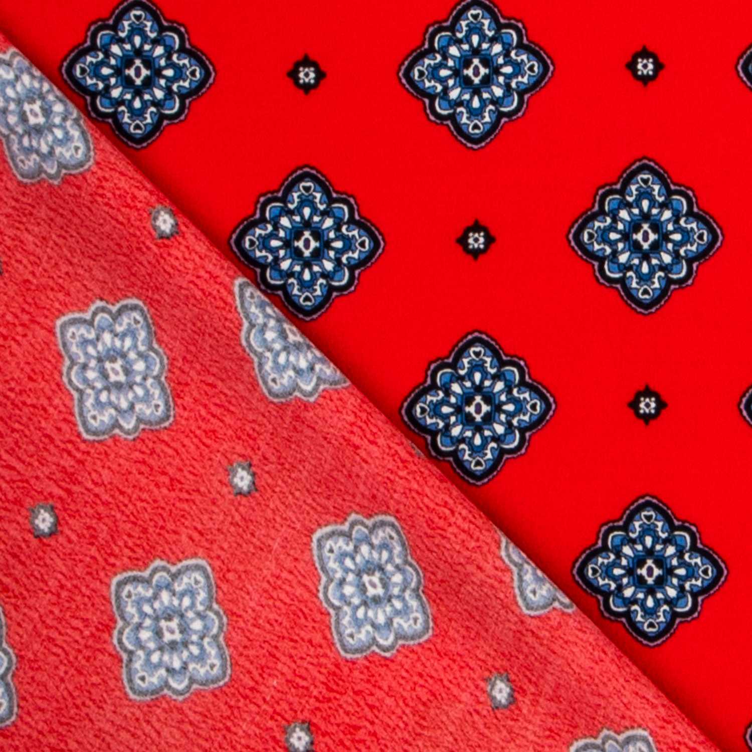 Crêpe De Satin Bordure Corail - Ribes y Casals