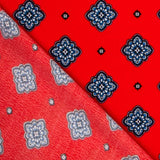 Crêpe De Satin Bordure Corail - Ribes y Casals