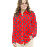 Crêpe De Satin Bordure Corail - Ribes y Casals