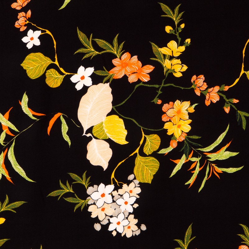 Viscose Cigognes Noir - Ribes y Casals