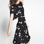 Crepe Viscose Sakura Noir - Ribes y Casals