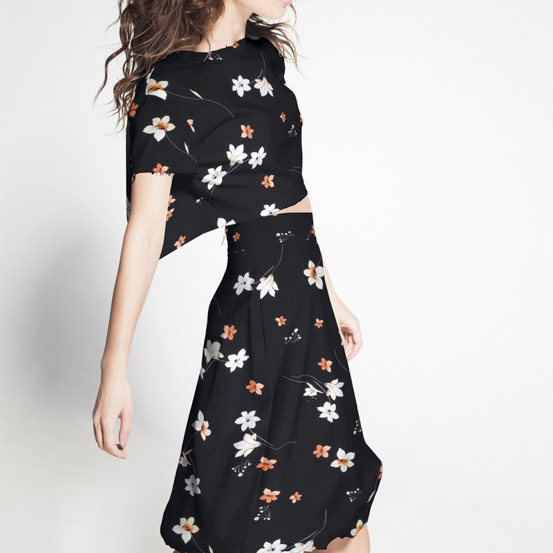 Crepe Viscose Sakura Noir - Ribes y Casals