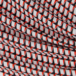 Mousseline Floral Rouge - Ribes y Casals