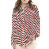 Mousseline Floral Rouge - Ribes y Casals