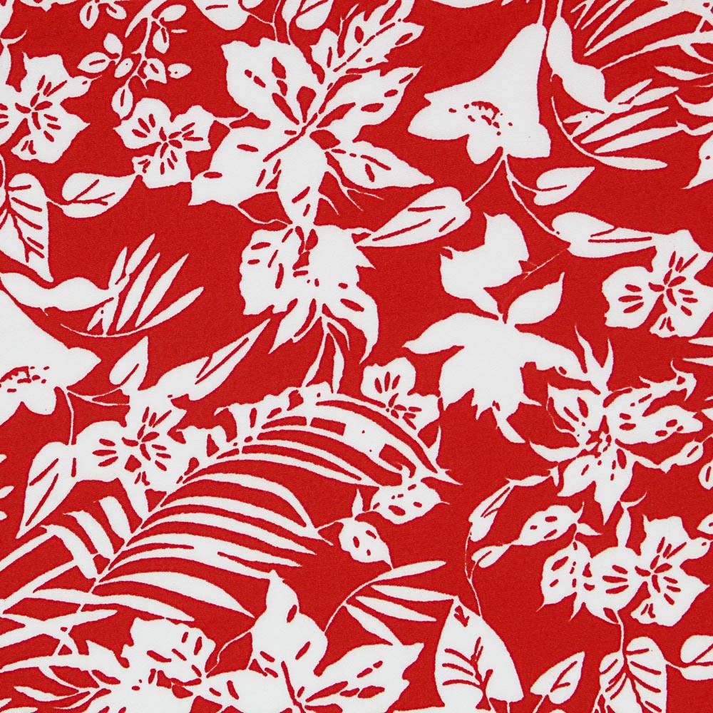 Crêpe Viscose Crétonne Rouge - Ribes y Casals