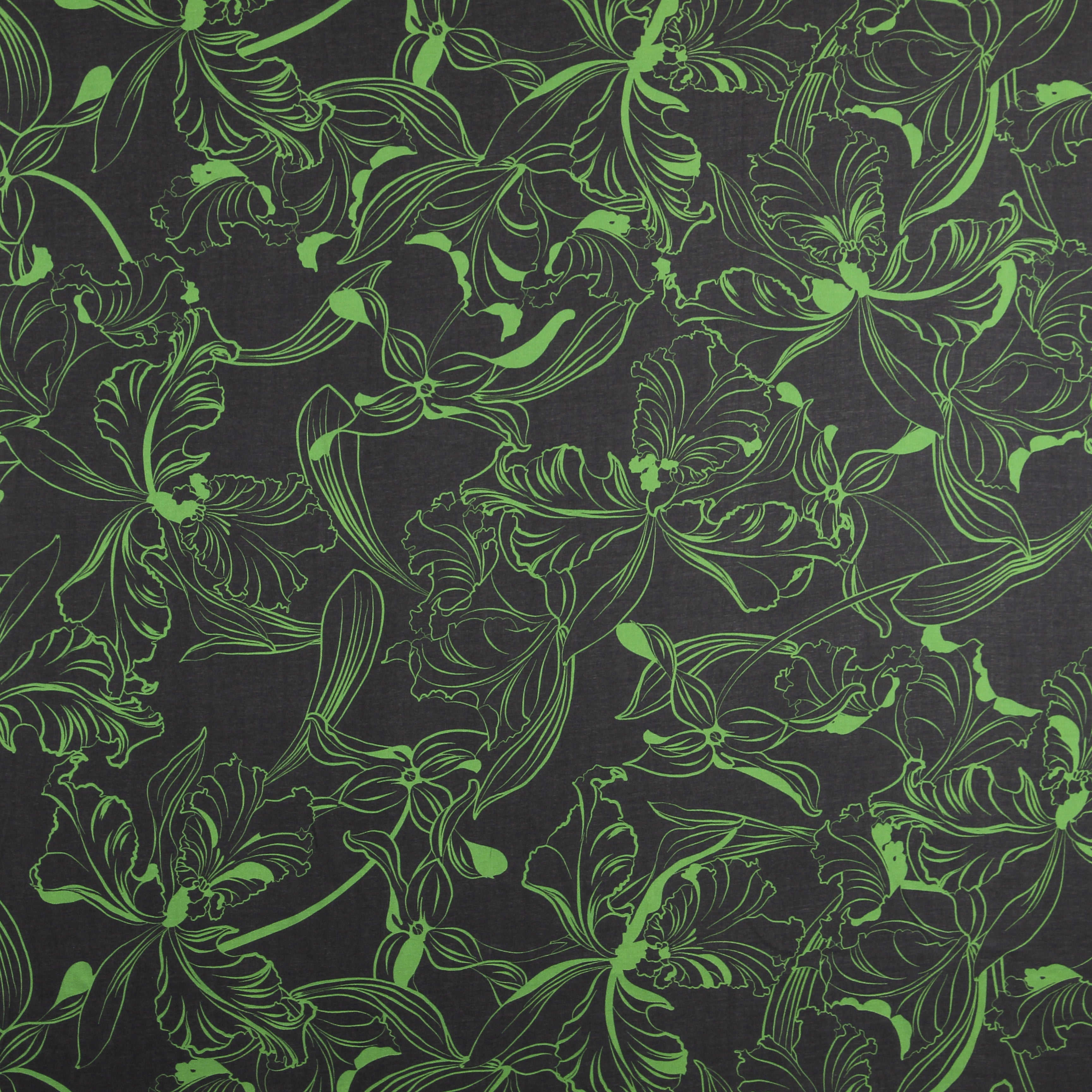 Crêpe Viscose Traits Verts - Ribes y Casals