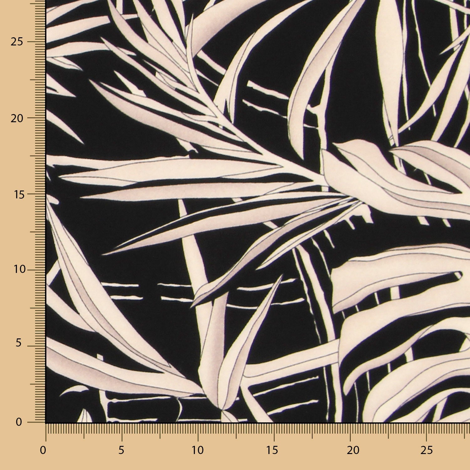 Crêpe Hiver Tropicale Noir - Ribes y Casals