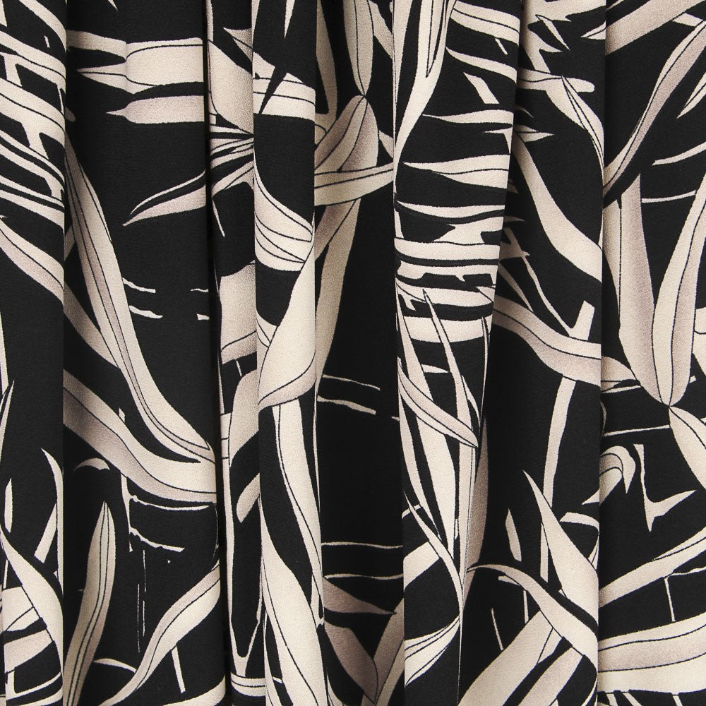 Crêpe Hiver Tropicale Noir - Ribes y Casals