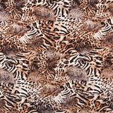 Crêpe Animal Print Marron - Ribes y Casals