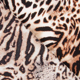 Crêpe Animal Print Marron - Ribes y Casals