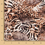 Crêpe Animal Print Marron - Ribes y Casals