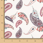 Retal Crepe Bubble Cachemire Granate 50x140 cm - Ribes y Casals