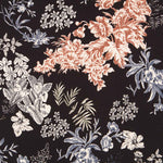 Crêpe Fleurs Marron - Ribes y Casals