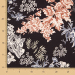 Crêpe Fleurs Marron - Ribes y Casals