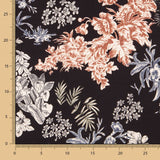 Crêpe Fleurs Marron - Ribes y Casals