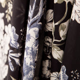 Crêpe Fleurs Marron - Ribes y Casals