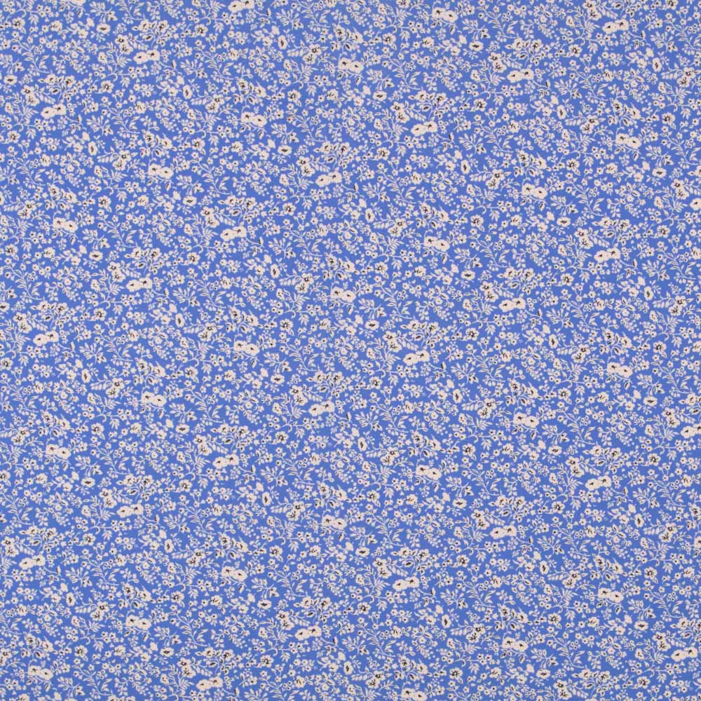 Crêpe Floral Fond Bleu - Ribes y Casals