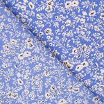 Crêpe Floral Fond Bleu - Ribes y Casals