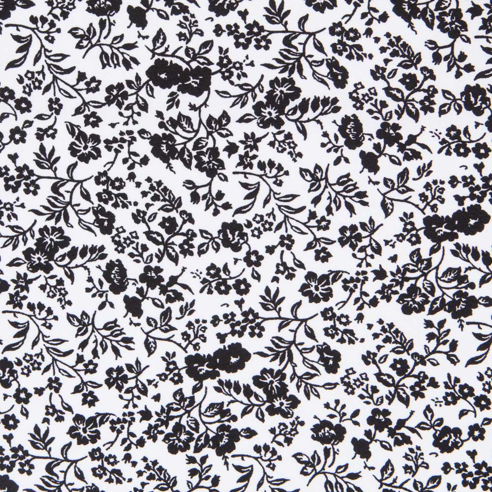 Crêpe Floral Fond Blanc - Ribes y Casals