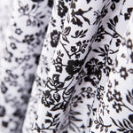 Crêpe Floral Fond Blanc - Ribes y Casals