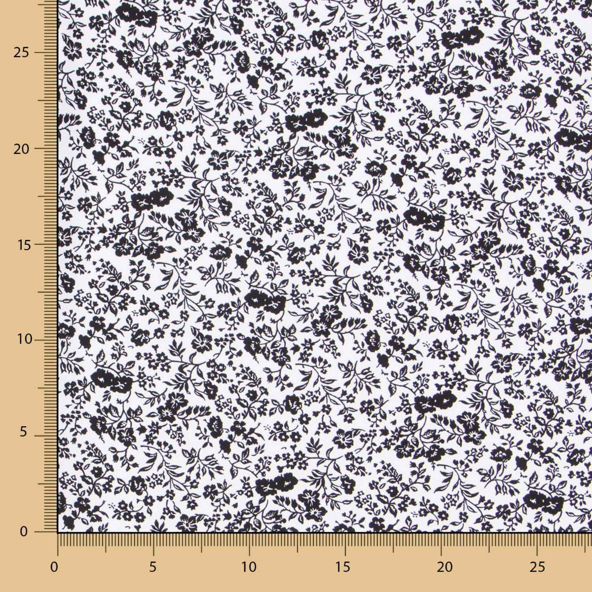 Crêpe Floral Fond Blanc - Ribes y Casals