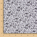 Crêpe Floral Fond Blanc - Ribes y Casals