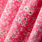 Crêpe Floral Fond Rose - Ribes y Casals