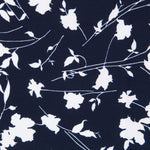 Crêpe Floral Maxi Bleu Nuit - Ribes y Casals