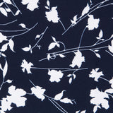 Crêpe Floral Maxi Bleu Nuit - Ribes y Casals