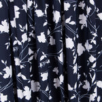 Crêpe Floral Maxi Bleu Nuit - Ribes y Casals